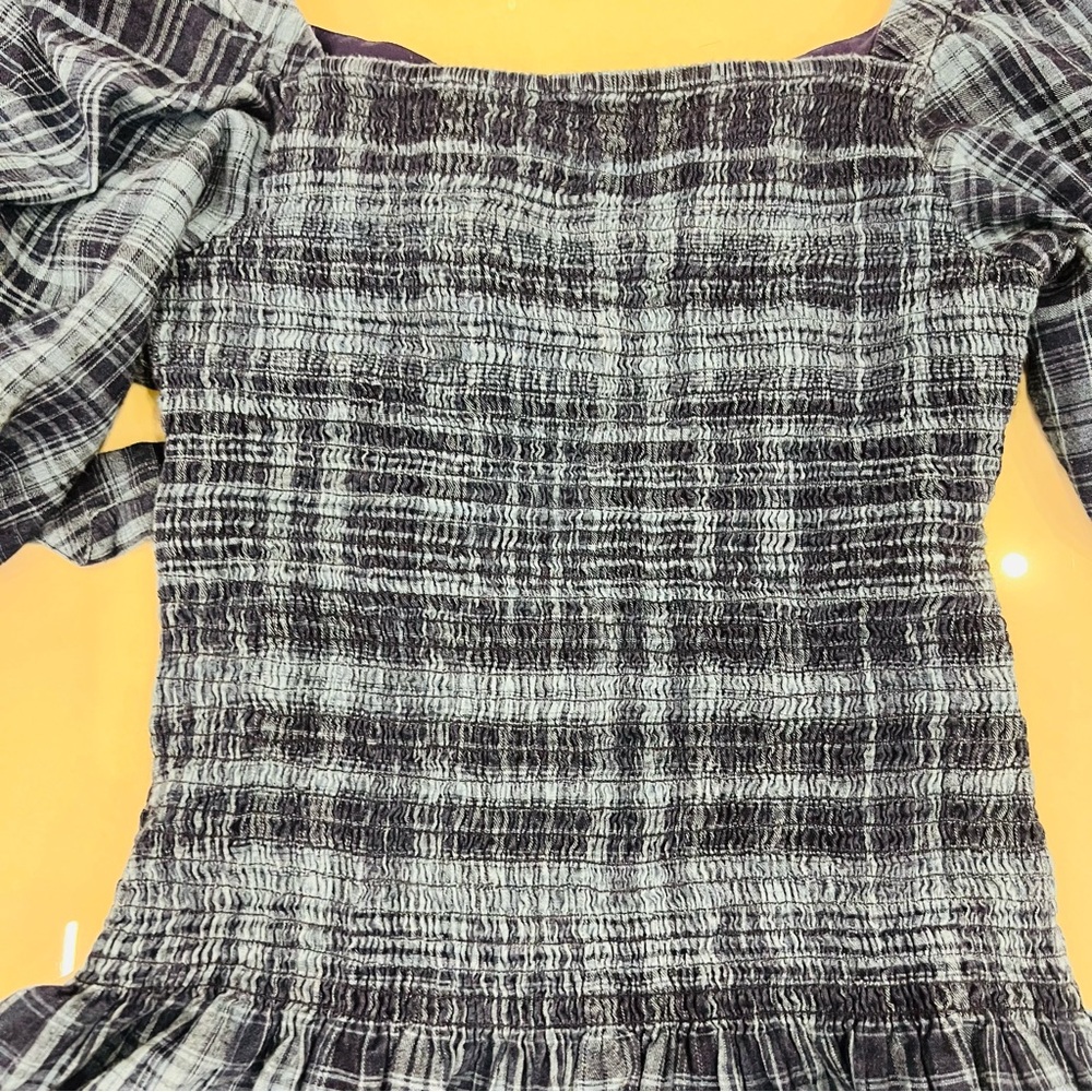 RAMY BROOK Caroline Plaid Smocked Mini Dress - Picture 7 of 11